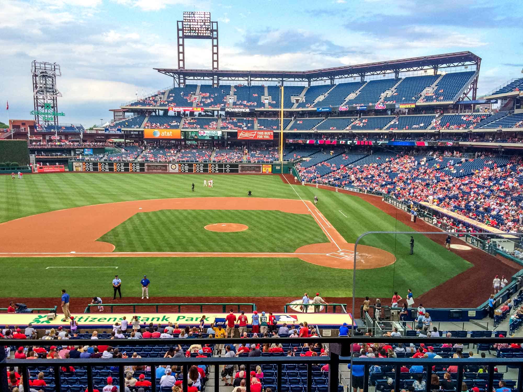 Baseball game at Citizens Bank Park