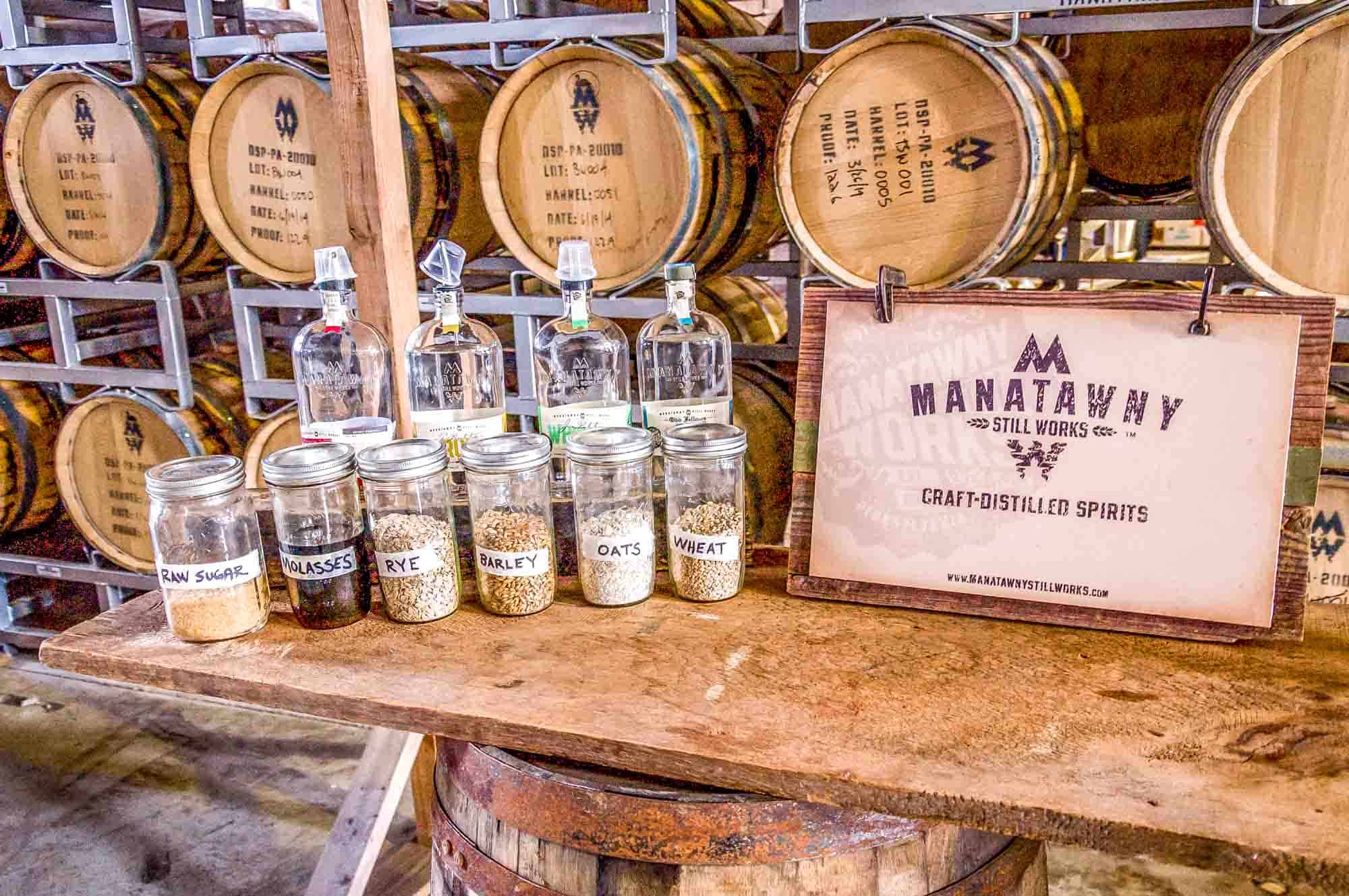 The grains used in distilling at Manatawny Still Works