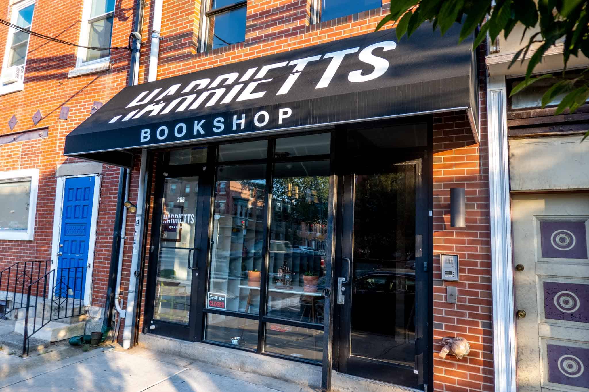 Exterior of Harriett's Bookstore