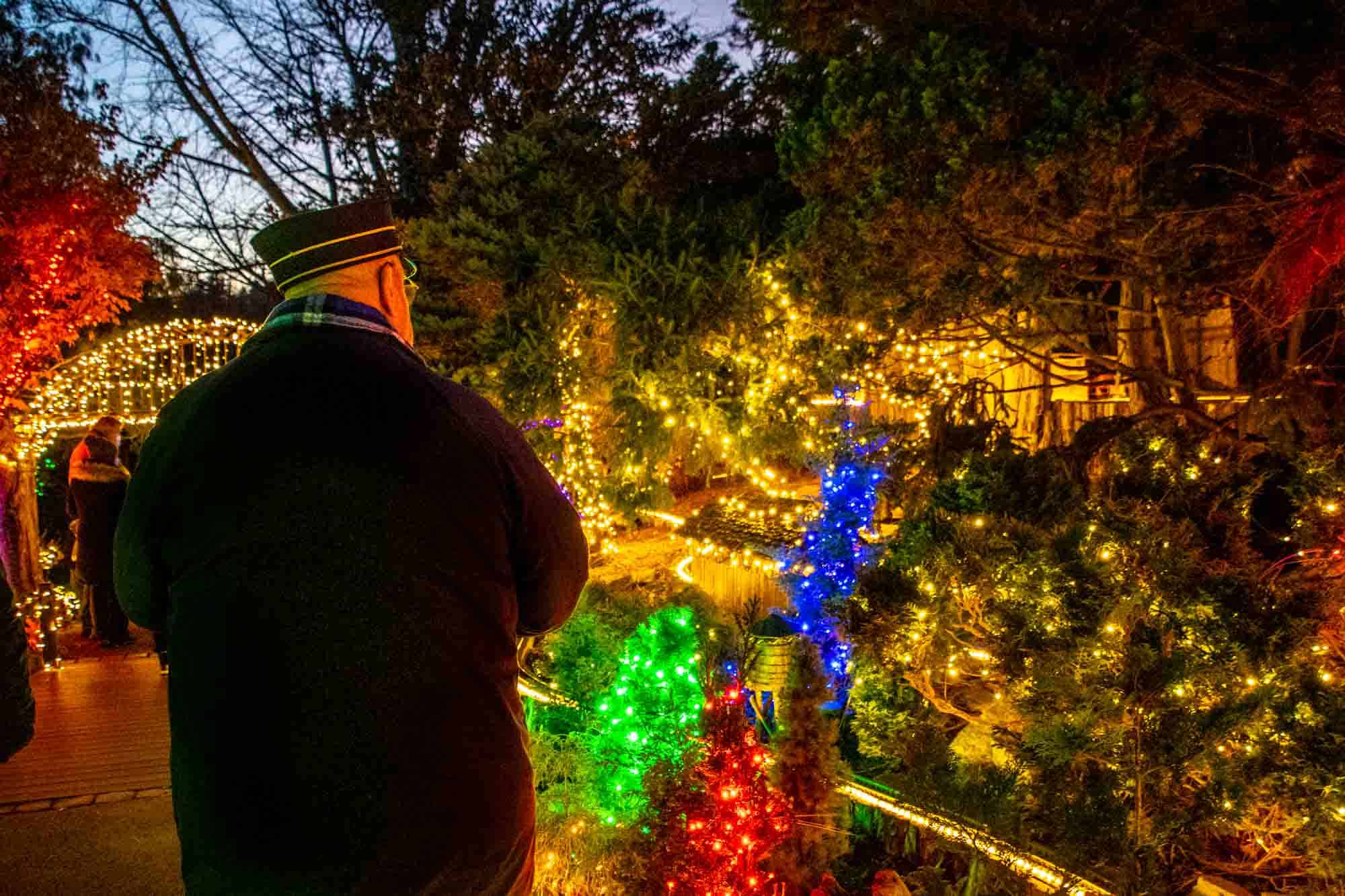 Morris Arboretum Christmas Garden Railway Display Guide to Philly