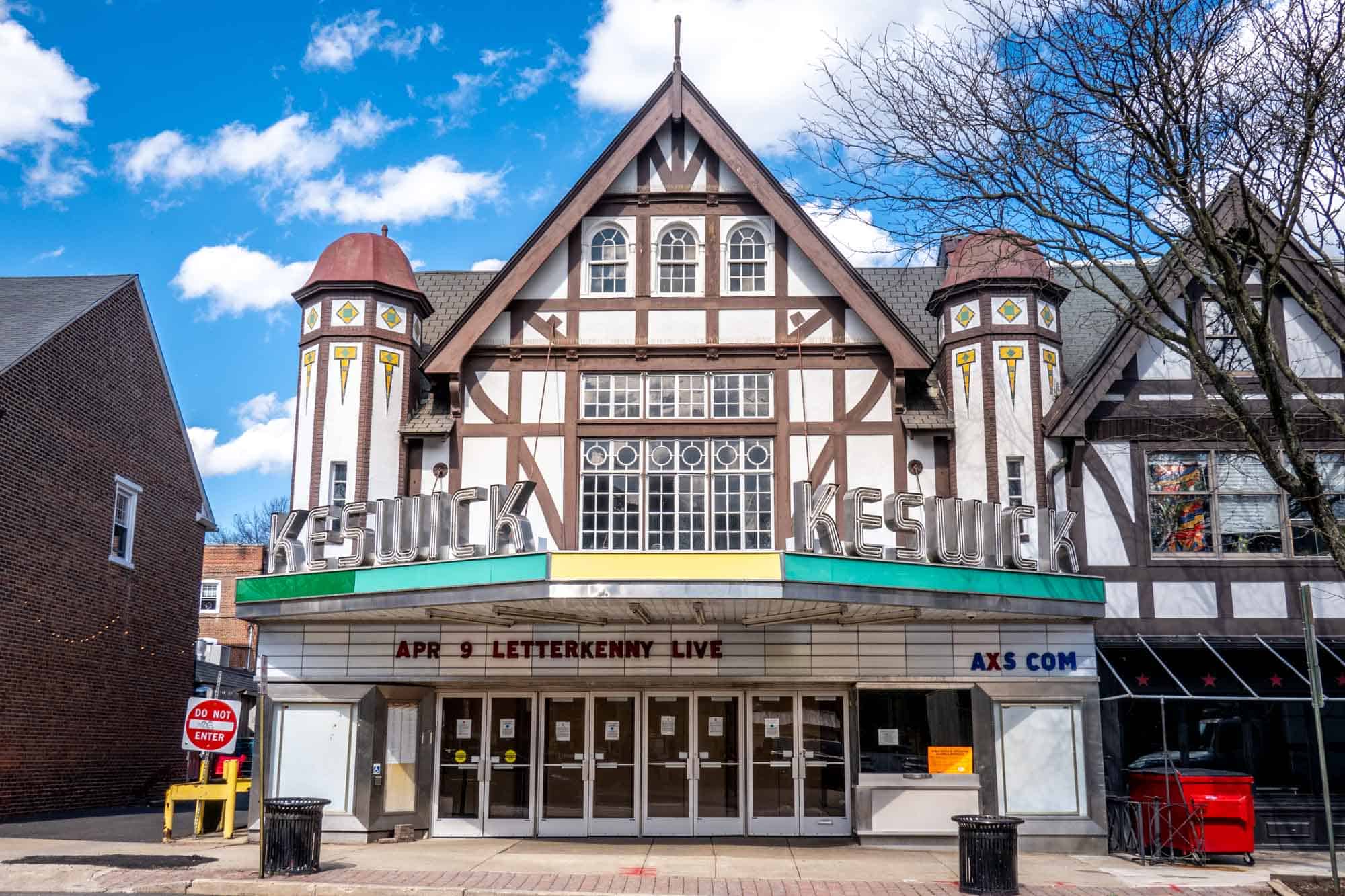 Exterior of Keswick Theater