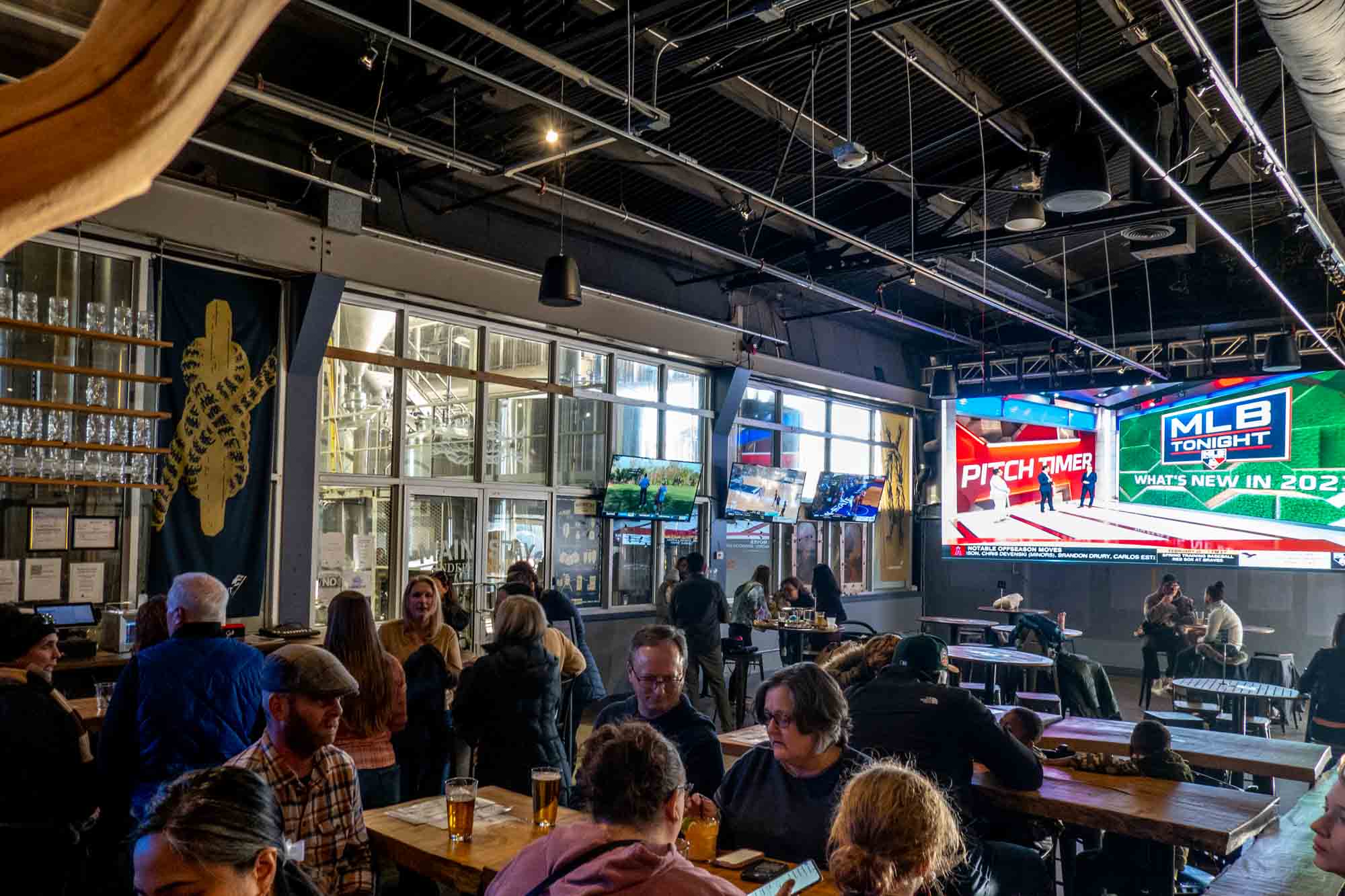 People drinking Mainstay Independent beer at Craft Hall