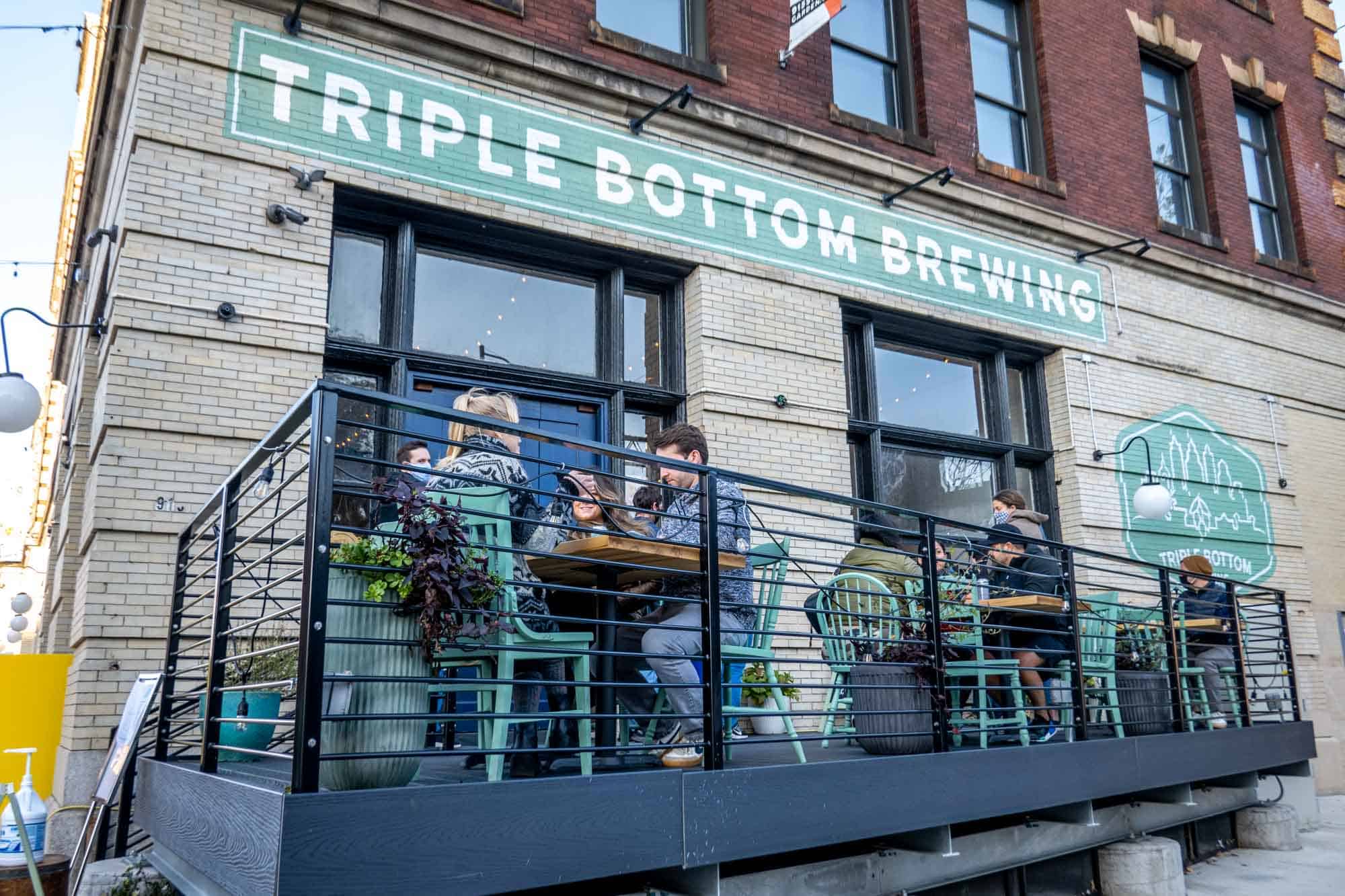 Exterior of Triple Bottom Brewing